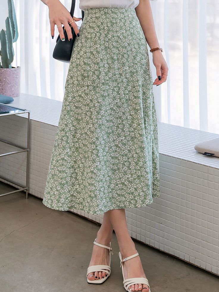 Floral Print Skirt