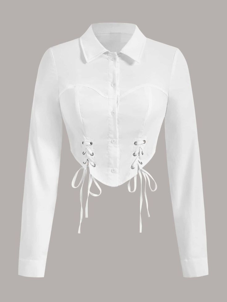 Lace Up Front Shirt