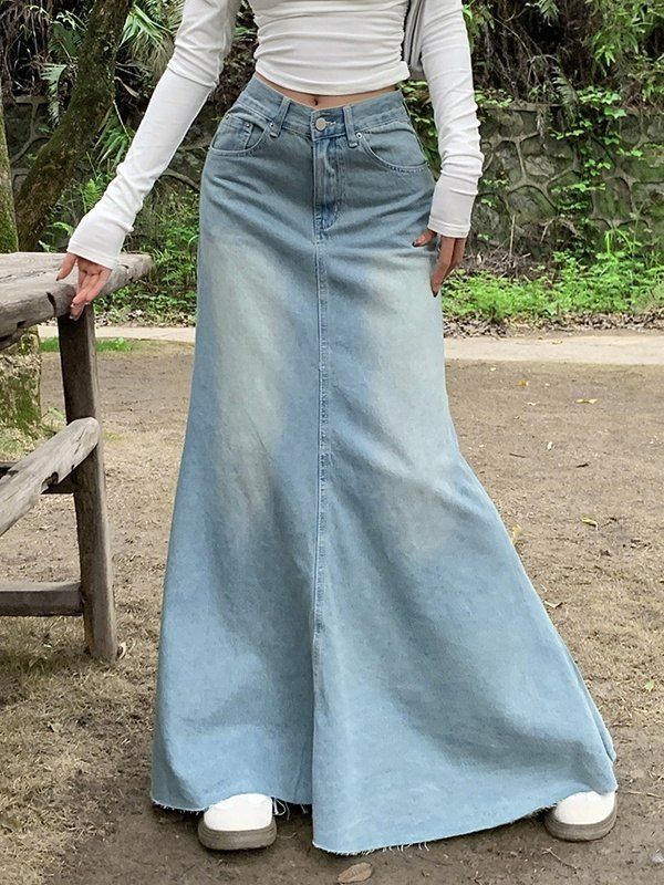 Vintage Denim Skirt