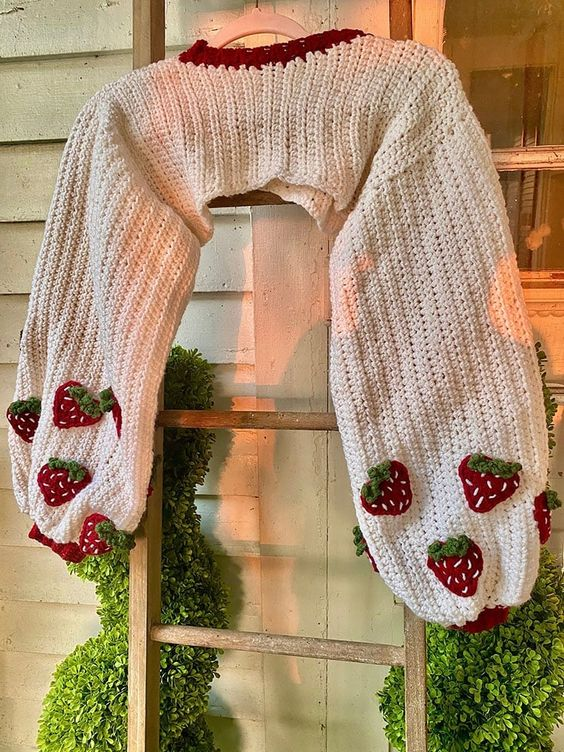 Strawberry Crochet Sweaters